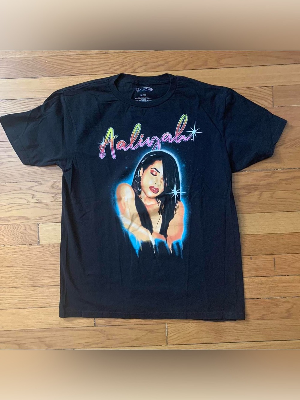 Aaliyah Airbrush-Style Graphic Tee